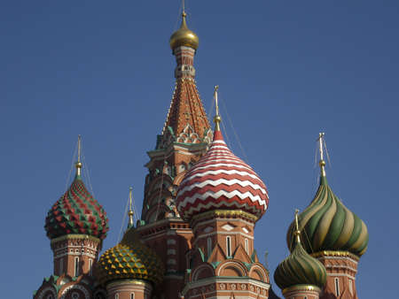 St. Basil's (Porkovskiy) cathedral in Moscow, detailsの写真素材