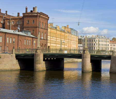 St. Petersburg, Pikalov bridge on canal of queen Ekaterina.のeditorial素材