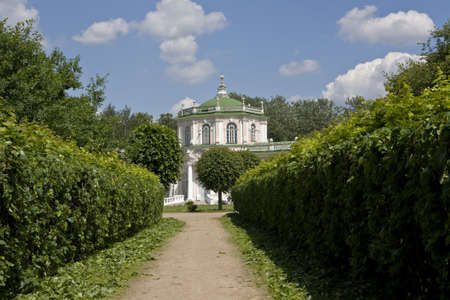 Moscow, Russia - June 19, 2010: palace in mansion of earl Sheremetyev Kuskovo.のeditorial素材