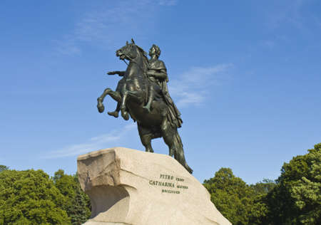 St. Petersburg - July 03, 2012: monument to king Peter I Great.のeditorial素材