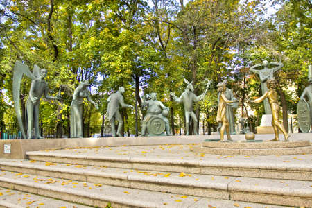 Moscow, Russia - September 17, 2001: monument のeditorial素材