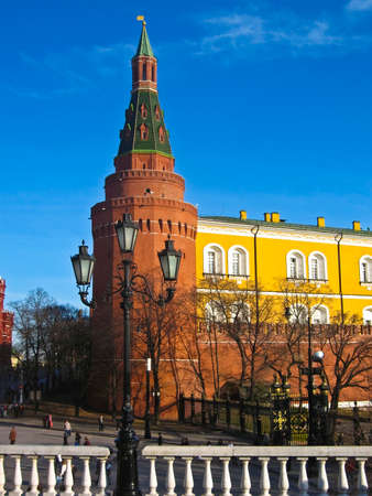 Moscow, one of the towers of Kremlin fortress.の写真素材
