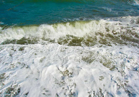 Sea landscape - storm, waves  Recorded on Black sea の写真素材