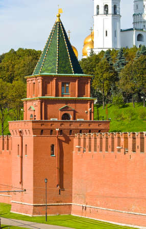 Petrovskaya Ugreshskaya tower of Kremlin fortress in Moscow, Russia.のeditorial素材