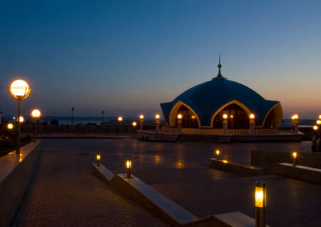 Inside Kremlin fortress at night in Kazan, capital of republic Tatarstan in Russia. Kremlin fortress of Kazan has been designated by UNESCO as World Heritage Site.のeditorial素材