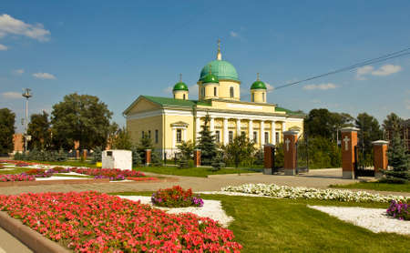 Orthodox Transfiguration cathedral in town Tula, Russia.