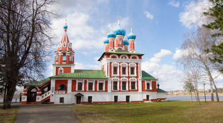Church of prince Dmitry on blood in town Uglich, Russia.の写真素材