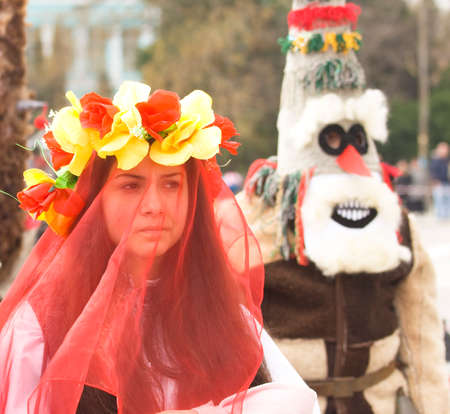VARNA, BULGARIA - MARCH 26, 2016: carnival devoted to the World Puppetry Day.のeditorial素材