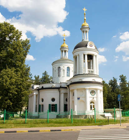 Moscow, church of Saint Mary in park of mansion Kuzminki.