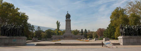SOFIA, BULGARIA - OCTOBER 06, 2017: monument to the Soviet Army built in 1954のeditorial素材