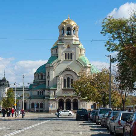 Alexander Nevsky cathedral in Sofia, Bulgariaのeditorial素材