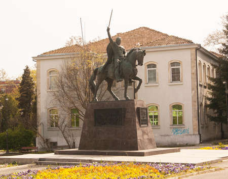 VARNA, BULGARIA - APRIL 29, 2017: Monument to king Kaloyan.