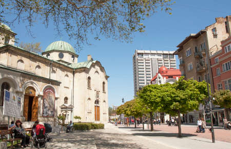 VARNA, BULGARIA - MAY 02, 2017: St. Nicolas orthodox church on boulevard knyaz Boris I.