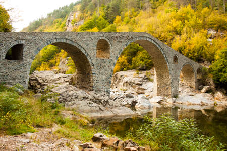 Devil bridge, bridge 16th century in Rhodope hills, Rhodope, Bulgariaの写真素材