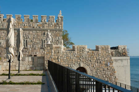 Castle on the beach, Saints Constantine and Helena resort, Varna, Bulgaria.のeditorial素材