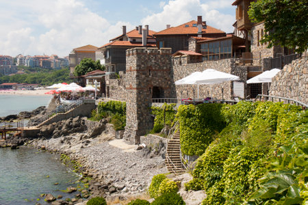 SOZOPOL, BULGARIA - JUNE 06, 2019: architectural-historic complex old Sozopol.