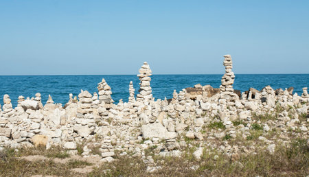 Sea coast of Saint Constantine and Helena resort Bulgariaの写真素材