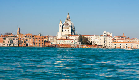 Church Santa Maria della Salute in Venice, Italyの写真素材
