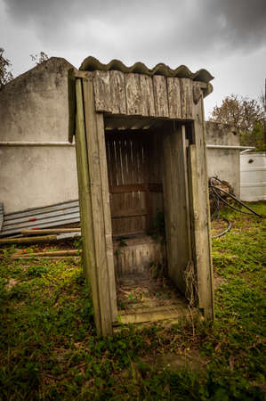 Old outhouse.の写真素材