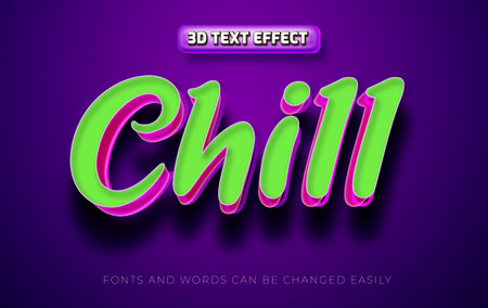 3d editable text effect