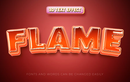 3d editable text effectのイラスト素材