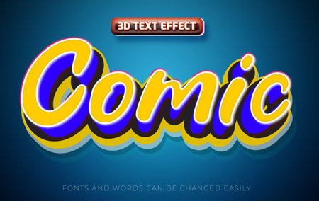 3d editable text effect