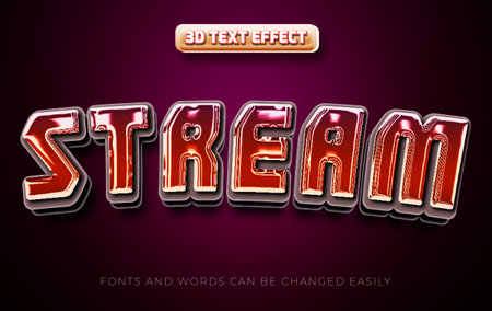 3d editable text effectのイラスト素材