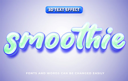 3d editable text effectのイラスト素材