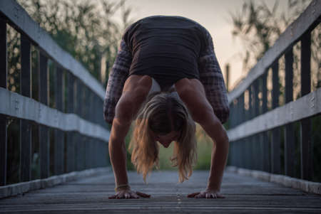 Bridge in Nature Reserveの写真素材