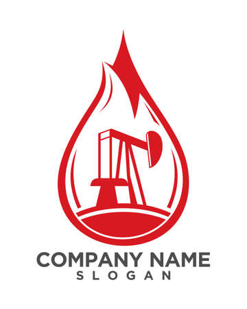 gas oil icon for energy solutionsのイラスト素材