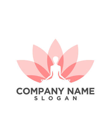 Yoga Logo Template Vectorのイラスト素材