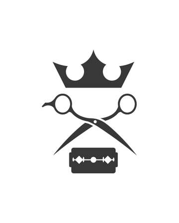 Barber Shop Logoのイラスト素材