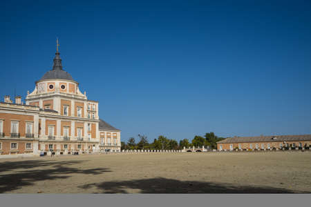 Square in front of the Aranjuez's Palace in Madrid, Spain, October, 2017のeditorial素材