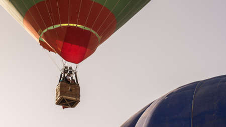 A hot air balloon exhibition in Aranjuez,Madrid, September, 2017のeditorial素材