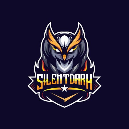 Owl logo design premiumのイラスト素材