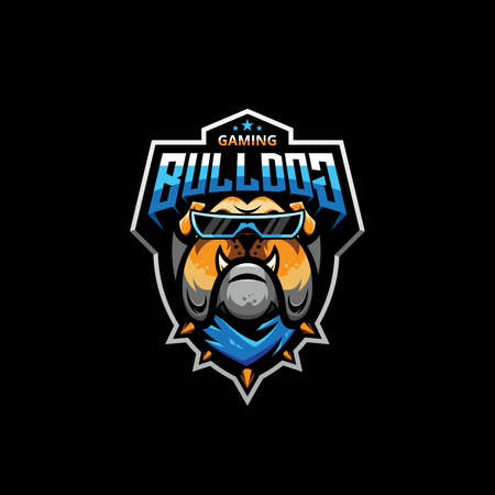 Hungry Dog Esport Logo Gamingのイラスト素材