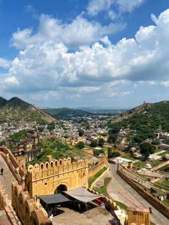 View from Amer Fort top in Jaipur
