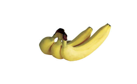 Bunch of bananas isolated on white backgroundの写真素材