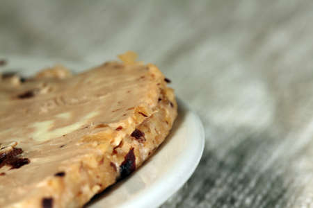 a slice of cheese on a plateの写真素材