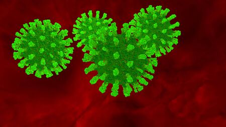 Coronavirus COVID-19 outbreak and coronaviruses influenza background as dangerous flu strain cases...