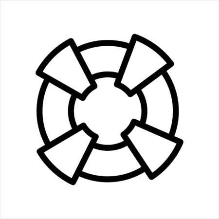 Help lifeguard Icon Vector Illustration Designのイラスト素材