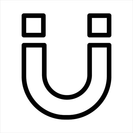 Attraction, magnet, magnetic, marketing, physics iconのイラスト素材