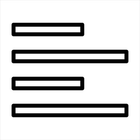 Align, alignment, justify, left, paragraph, text iconのイラスト素材