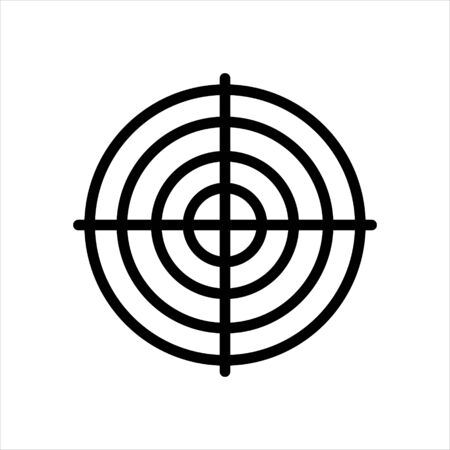 Aim Goal target icon Icon symbol Illustration Designのイラスト素材
