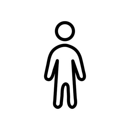 Person, stand, user icon symbol Illustration Designのイラスト素材