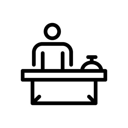 Bell Hotel icon Illustration Designのイラスト素材