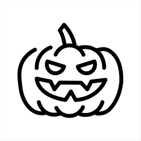 Halloween Pumpkin Vegetable iconのイラスト素材