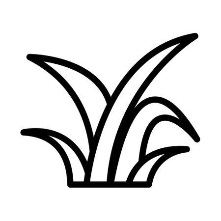 Nice Grass Agriculture Icon Designのイラスト素材