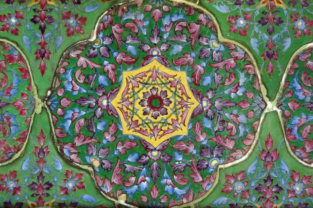 Traditional thai glazed tiles