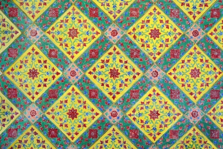 Traditional thai glazed tiles
